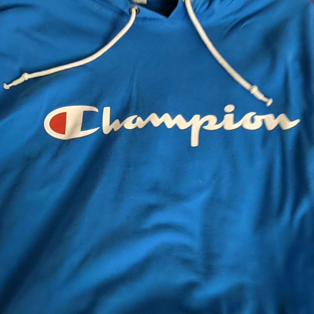 Light blue champion sweatshirt